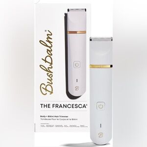 NWT Bushbalm The Francesca White Gold Grooming Tool Women’s Bikini Hair Trimmer